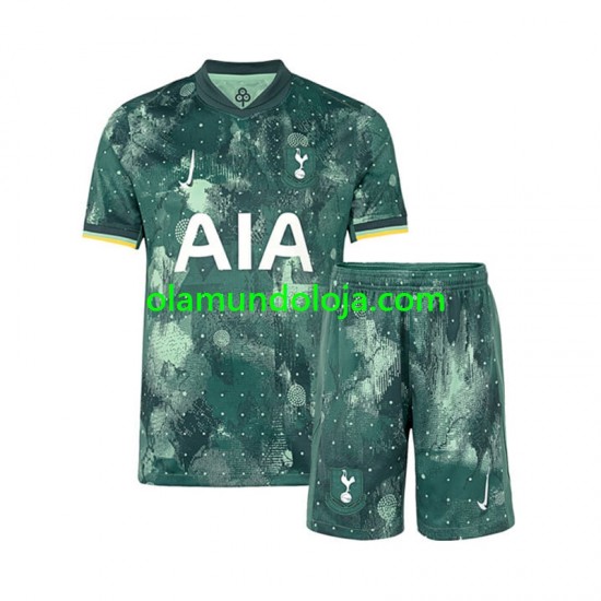 Camisola Tottenham Hotspur Criança Equipamento Terceiro 2024-2025 Manga Curta
